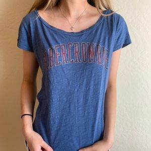 Blue vintage abercrombie and fitch top